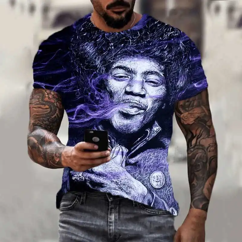 Harajuku 3D Male Bob Marley Printed T-shirt Short Sleeve Casual Breathable Oversized Fashion Popular Rap T-shirt
Harajuku 3D Male Bob Marley Printed T-shirt Short Sleeve Casual Breathable Oversized Fashion Popular Rap T-shirt