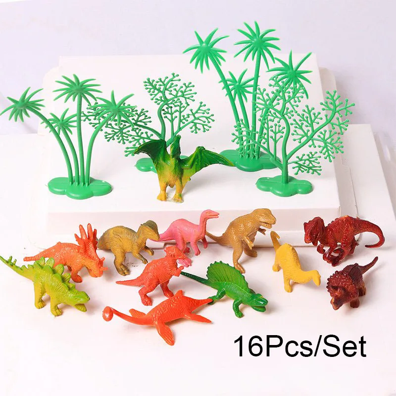 16Pcs/Set Jungle Dinosaur Cake Toppers Decorating Ornaments Kid Toys for Birthday Party Festival DIY Cake Decoration Supplies
16Pcs/Set Jungle Dinosaur Cake Toppers Decorating Ornaments Kid Toys for Birthday Party Festival DIY Cake Decoration Supplies