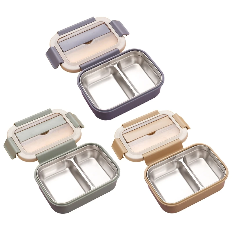 Creative Bento Box Personality Stainless Steel & PP Thermal Insulation Lunch Boxes Portable Two Compartments Lunch Boxes
Creative Bento Box Personality Stainless Steel & PP Thermal Insulation Lunch Boxes Portable Two Compartments Lunch Boxes
