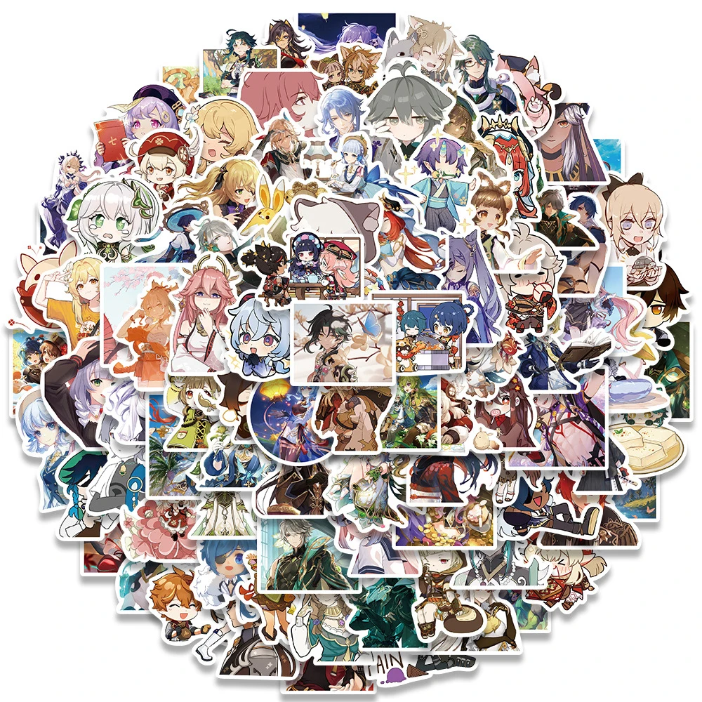 10/50/100PCS Cute Game Genshin Impact Anime Stickers Kawaii Girls Kids Cartoon Decals DIY Phone Laptop Car Wall Cool Sticker Toy
10/50/100PCS Cute Game Genshin Impact Anime Stickers Kawaii Girls Kids Cartoon Decals DIY Phone Laptop Car Wall Cool Sticker Toy