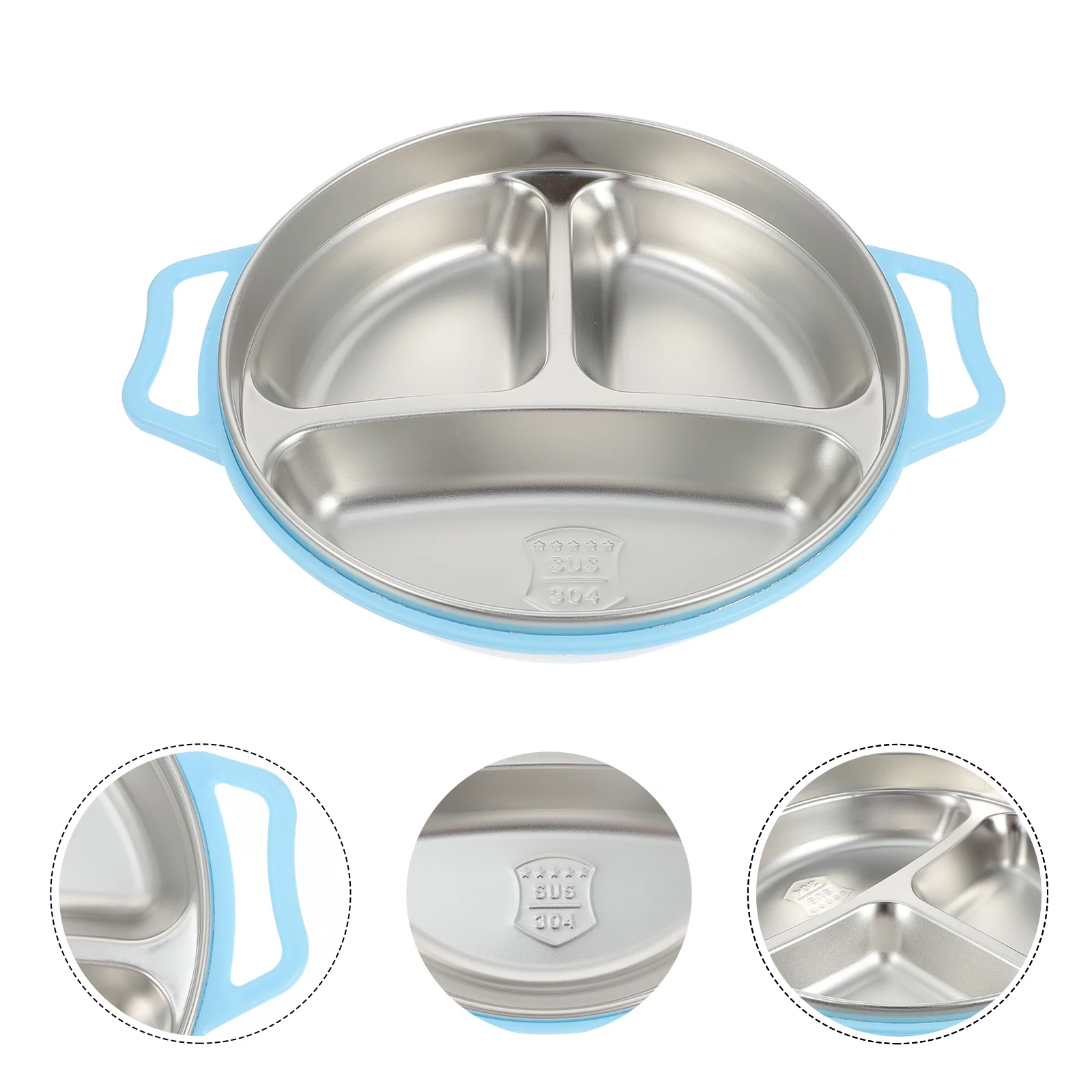 Dinner Plate Kid Baby Compartment Stainless Steel Food Divided Veggie Platter Tray Lid
Dinner Plate Kid Baby Compartment Stainless Steel Food Divided Veggie Platter Tray Lid
