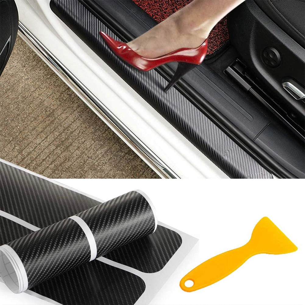 4Pcs Car Threshold Carbon Fiber Sticker Car Door Scratch Strip Anti-kick Film Protective Pad Threshold Strip
4Pcs Car Threshold Carbon Fiber Sticker Car Door Scratch Strip Anti-kick Film Protective Pad Threshold Strip