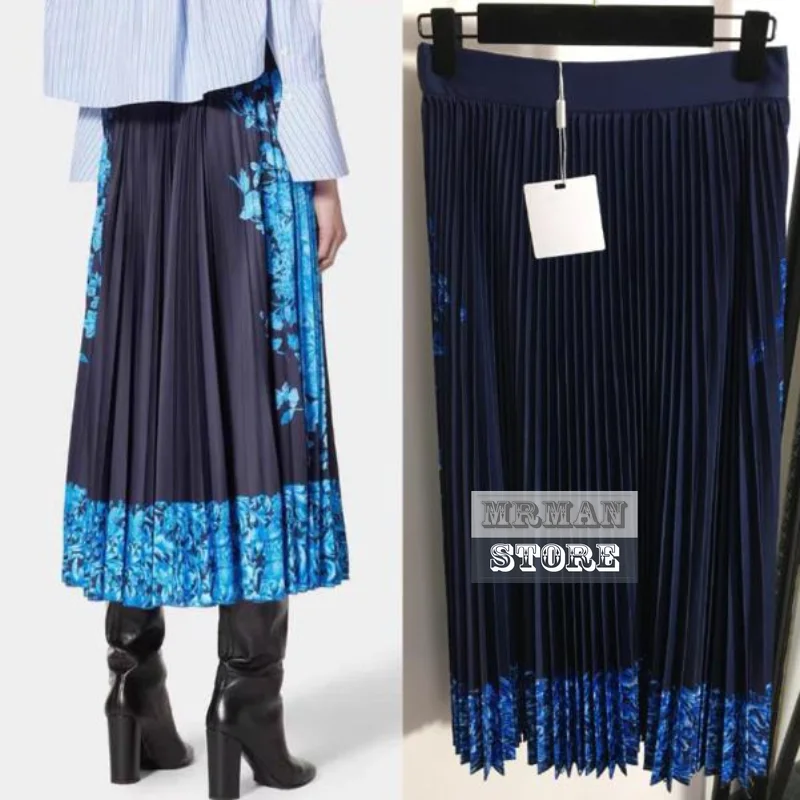 2022 Women Spring Pleated Skirt Luxury Designer Branded High Waist Midi Skirts Flower Print high-end New Fashion Women Skirts
2022 Women Spring Pleated Skirt Luxury Designer Branded High Waist Midi Skirts Flower Print high-end New Fashion Women Skirts