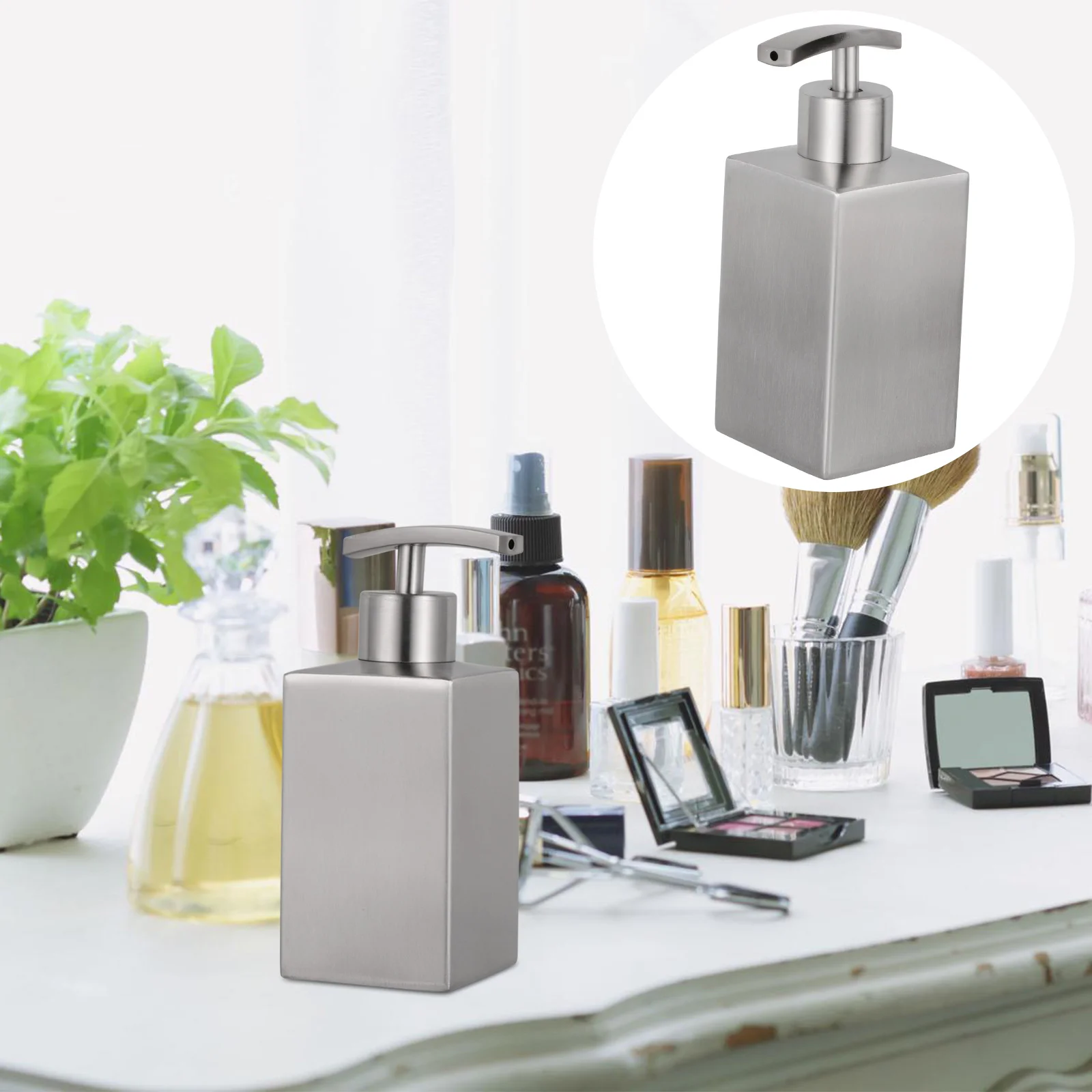 Dispenser Soap Lotion Hand Bathroom Bottles Pump Bottle Stainless Steel Liquid Shampoo Kitchen Bath Dispensers Containerround
Dispenser Soap Lotion Hand Bathroom Bottles Pump Bottle Stainless Steel Liquid Shampoo Kitchen Bath Dispensers Containerround