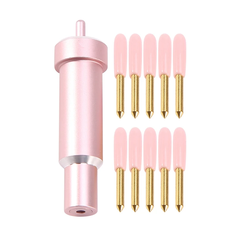 JFBL Hot 10Pcs Premium Fine Point Plotter Knives Cutting Blade Vinyl Cutter For Cricut Explore One Explore Air+1Pc Blade Holder
JFBL Hot 10Pcs Premium Fine Point Plotter Knives Cutting Blade Vinyl Cutter For Cricut Explore One Explore Air+1Pc Blade Holder