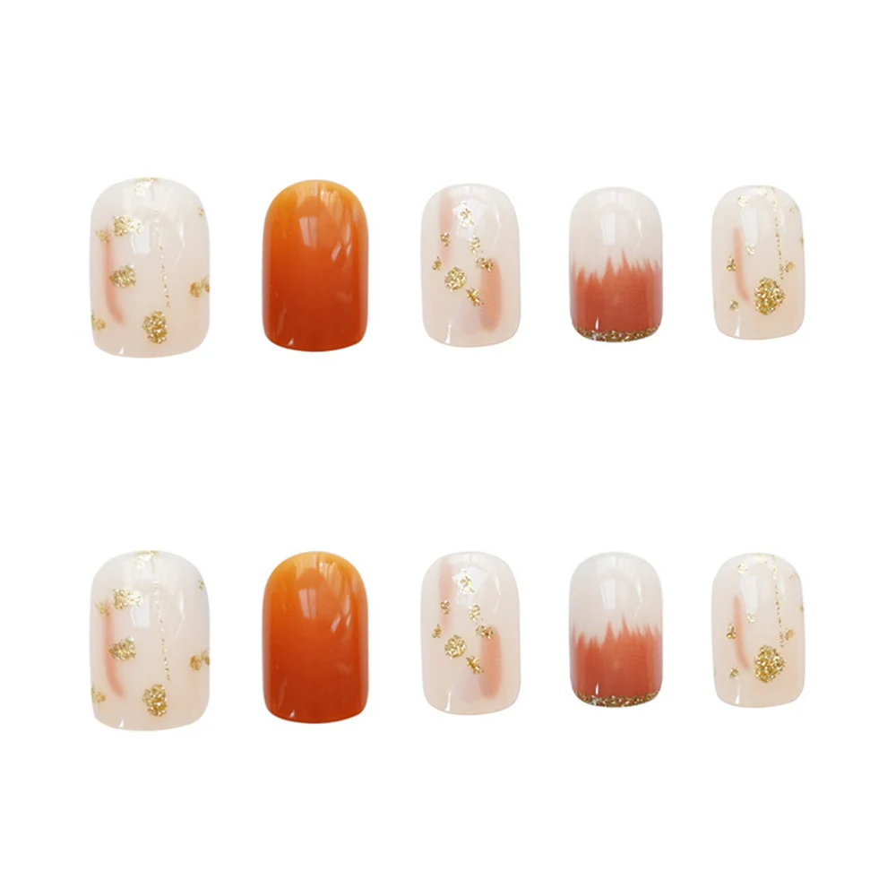 Nails Supplies 24PCS Fake Nails Orange Halos Staining Design Short Full Cover False Nails
Nails Supplies 24PCS Fake Nails Orange Halos Staining Design Short Full Cover False Nails