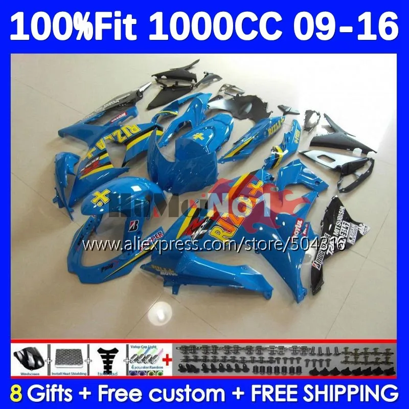 Injection Body For SUZUKI GSXR-1000 GSX-R1000 GSXR 1000 K9 23No.132 GSXR1000 RIZLA blue 2009 2010 2011 2012 13 14 15 16 Fairing
Injection Body For SUZUKI GSXR-1000 GSX-R1000 GSXR 1000 K9 23No.132 GSXR1000 RIZLA blue 2009 2010 2011 2012 13 14 15 16 Fairing