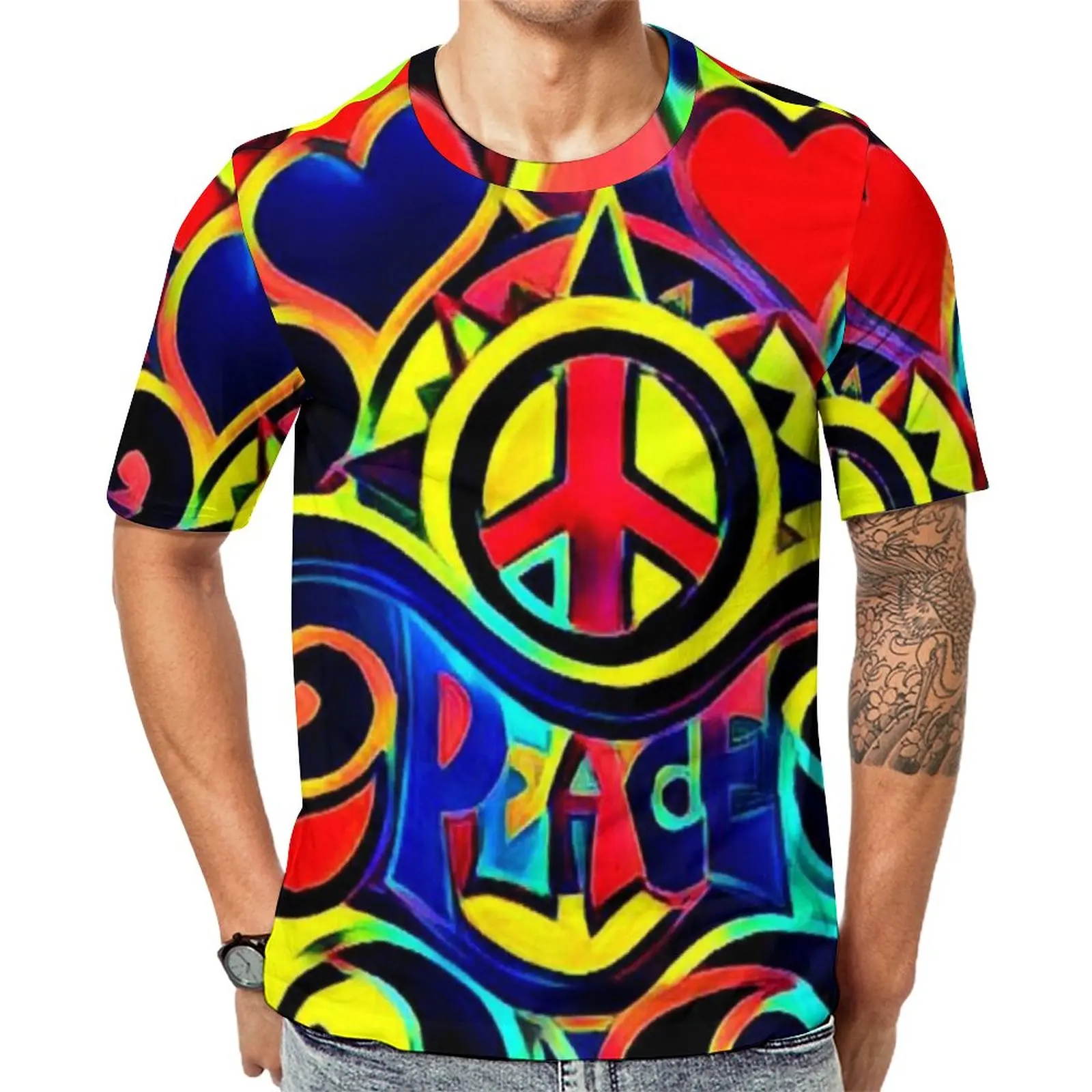 Peace And Love T-Shirt Bold Retro Art Aesthetic T Shirts O Neck Trending Tshirt Beach Men Design Clothes Plus Size
Peace And Love T-Shirt Bold Retro Art Aesthetic T Shirts O Neck Trending Tshirt Beach Men Design Clothes Plus Size