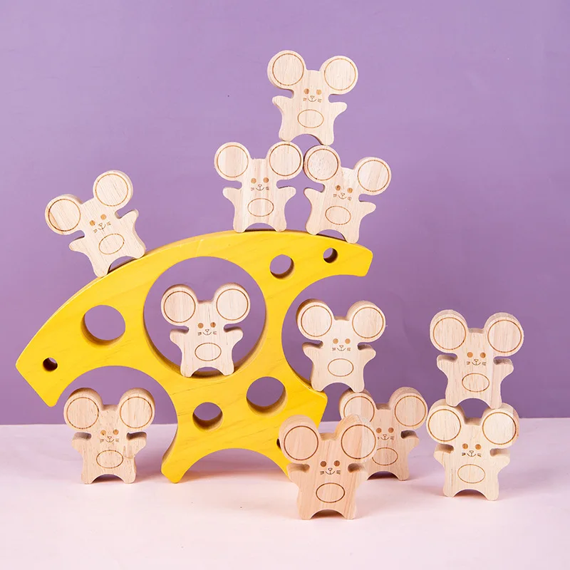 Children's Parent-child Interactive Balance Educational Toys Fine Action Fun Mouse And Cheese Stacking Stacking Family Ornaments
Children's Parent-child Interactive Balance Educational Toys Fine Action Fun Mouse And Cheese Stacking Stacking Family Ornaments