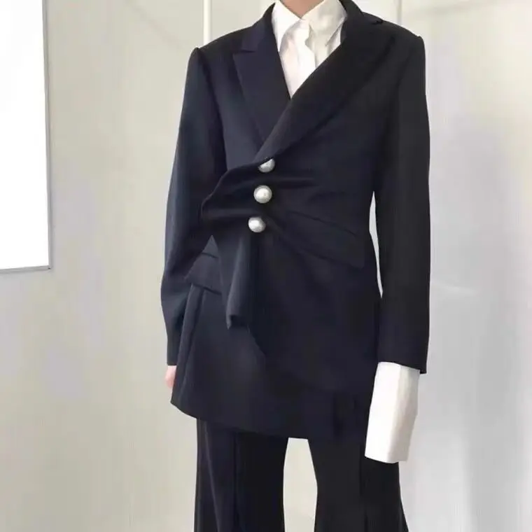 Celebrity Style Women Streetwear Blazer 2023 New Spring Autumn Fashion Irregular Single Breasted Party Jacket For Lady
Celebrity Style Women Streetwear Blazer 2023 New Spring Autumn Fashion Irregular Single Breasted Party Jacket For Lady