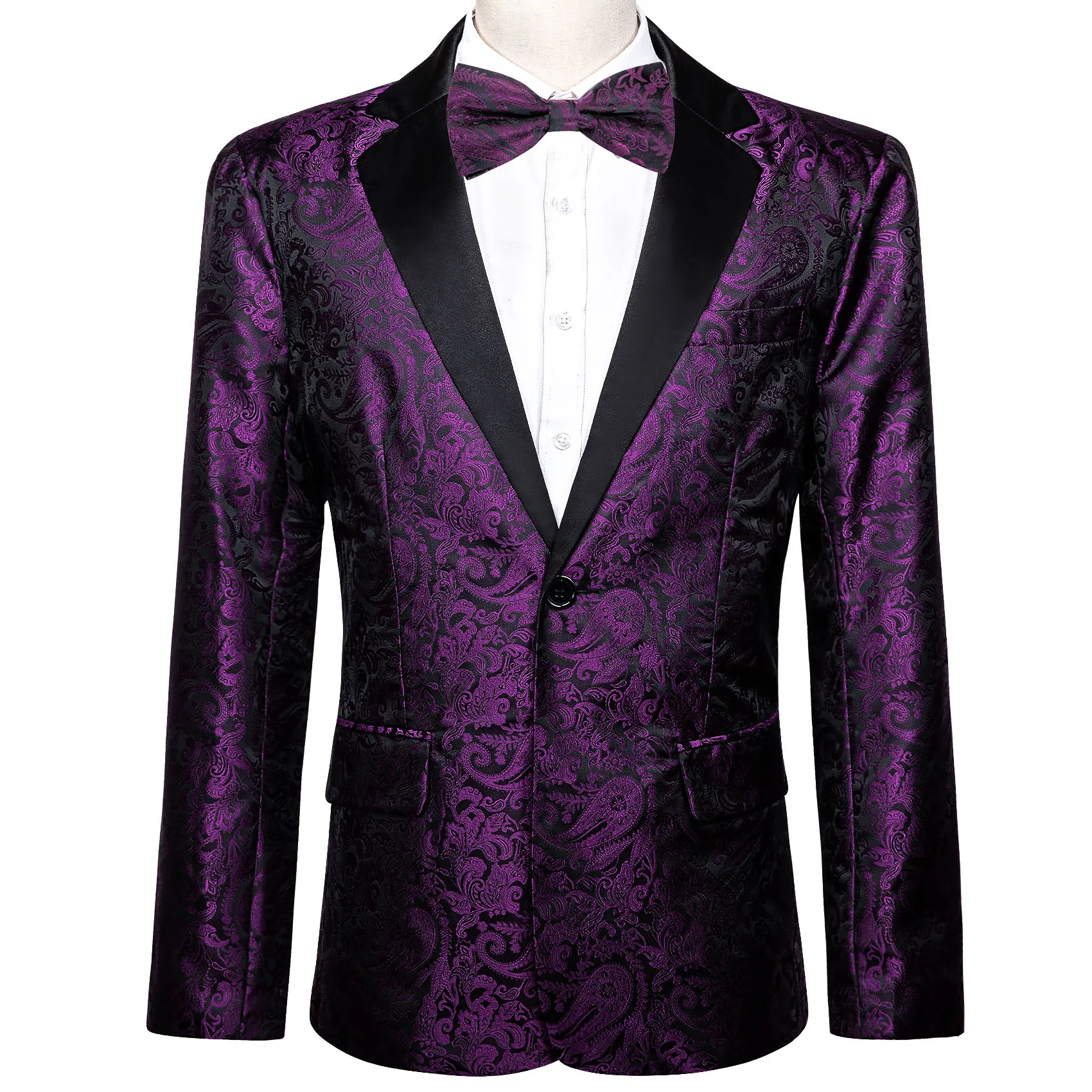 Designer Purple Blazer Man Exquisite Male Leisure Suit Jacquard Woven Paisley Formal Tuxedo Business Wedding Barry.Wang ZZ-0103
Designer Purple Blazer Man Exquisite Male Leisure Suit Jacquard Woven Paisley Formal Tuxedo Business Wedding Barry.Wang ZZ-0103