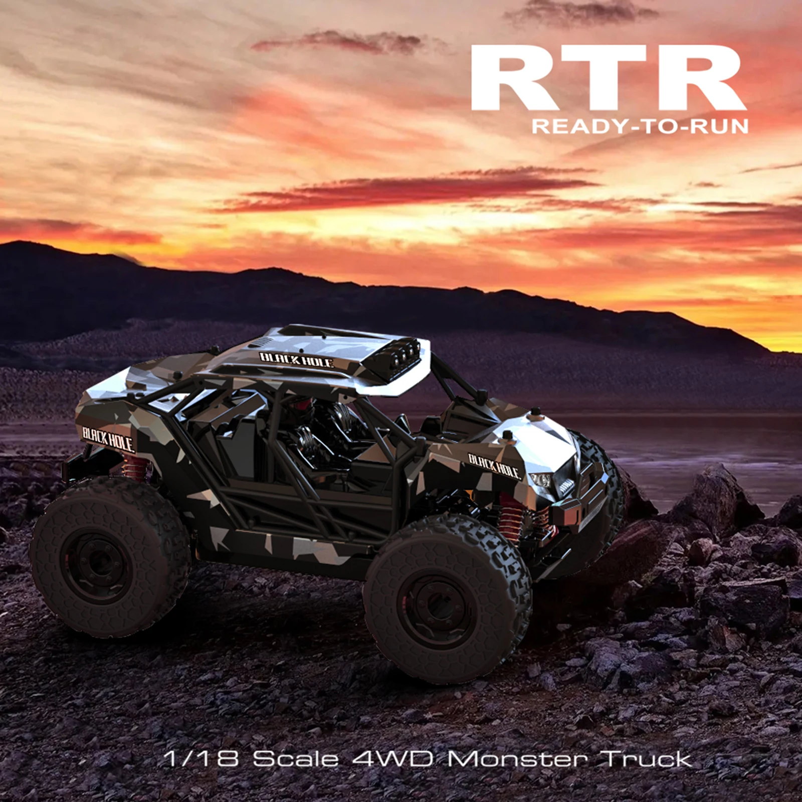 1/18 36km/h Remote Control Car All Terrains 4WD 4CH 2.4GHz RC Monster Truck High Speed with LED Headlight Full Scale for Adults
1/18 36km/h Remote Control Car All Terrains 4WD 4CH 2.4GHz RC Monster Truck High Speed with LED Headlight Full Scale for Adults
