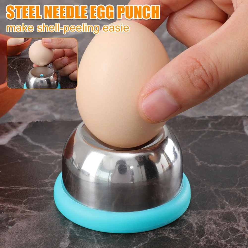 Egg Piercer for Hard Boiled Egg Stainless Steel Durable Egg Puncher Pricker with Needle Hole Seperater Kitchen Gadgets Tools
Egg Piercer for Hard Boiled Egg Stainless Steel Durable Egg Puncher Pricker with Needle Hole Seperater Kitchen Gadgets Tools
