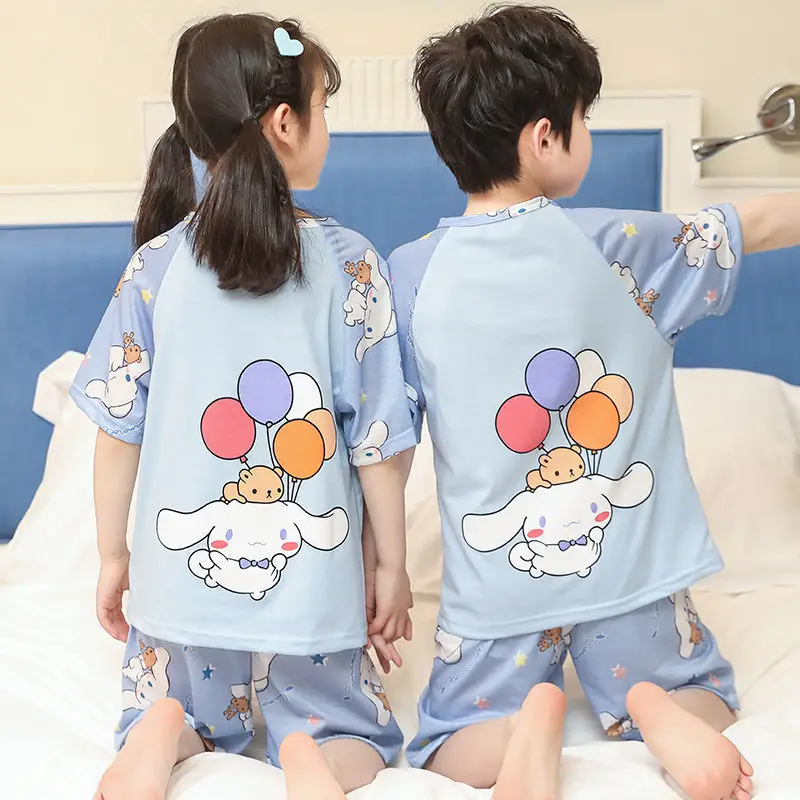 Kawaii Sanriod аниме Cinnamoroll Kt Cat Детский пижамный комплект мультфильм девочка мальчик повседневная одежда костюм Детская Пижама подарок
Kawaii Sanriod аниме Cinnamoroll Kt Cat Детский пижамный комплект мультфильм девочка мальчик повседневная одежда костюм Детская Пижама подарок