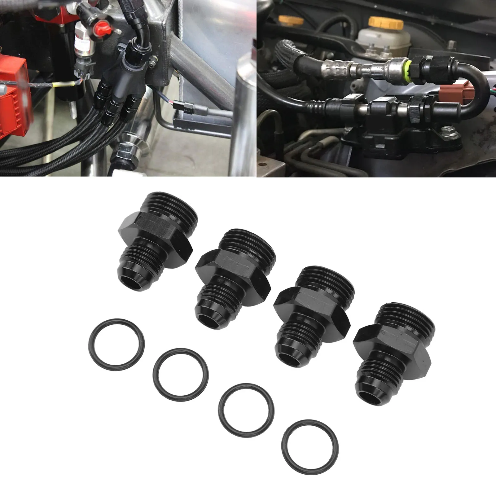 4Pcs ORB Male Fitting Aluminum Alloy 1500PSI O Ring Male Flare Adapter For Oil Cooler Fuel Pump
4Pcs ORB Male Fitting Aluminum Alloy 1500PSI O Ring Male Flare Adapter For Oil Cooler Fuel Pump