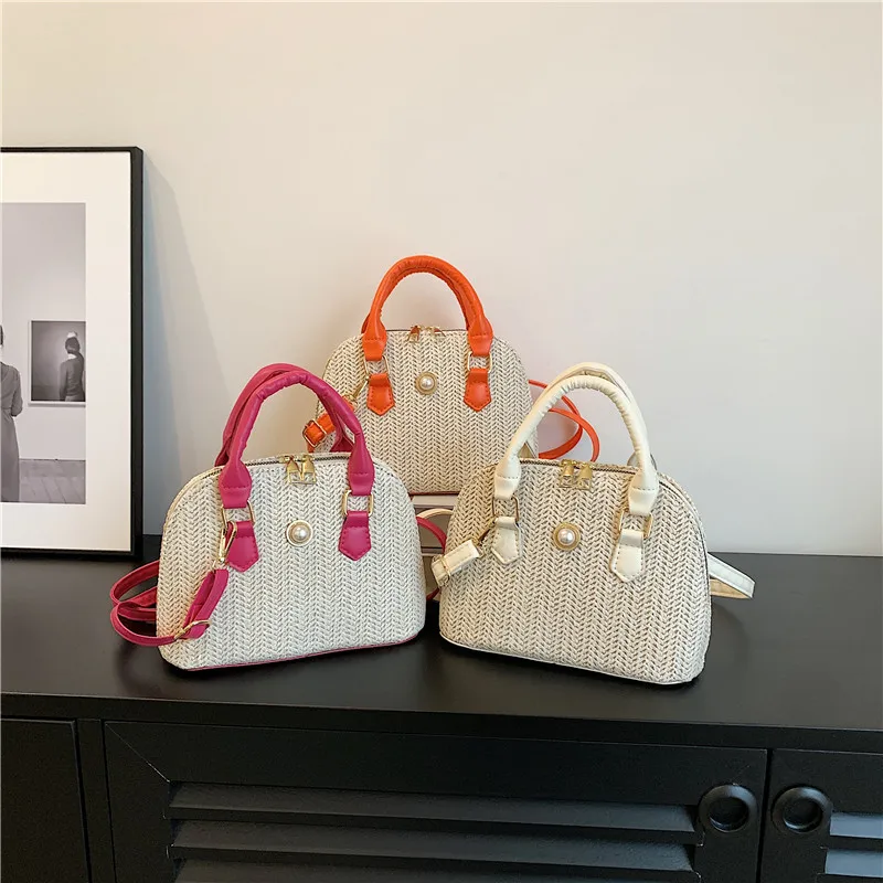 2023 Summer New Beach Straw Bag Woven Women Shoulder Crossbody Bags Rattan Holiday Handbags Ins Chic Lady Small Shell Bag
2023 Summer New Beach Straw Bag Woven Women Shoulder Crossbody Bags Rattan Holiday Handbags Ins Chic Lady Small Shell Bag