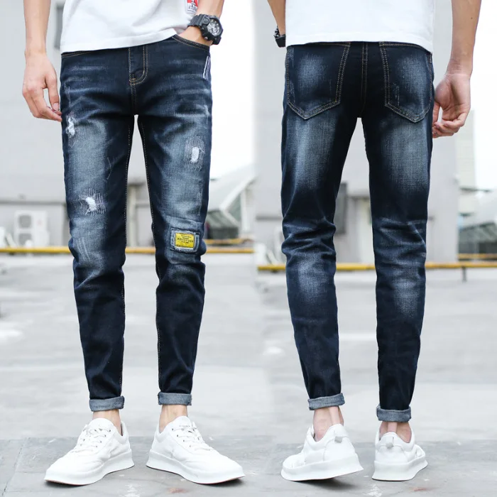 Spring and summer elastic ripped jeans men's slim skinny pants men's casual trousers 2022 new trend all-match
Spring and summer elastic ripped jeans men's slim skinny pants men's casual trousers 2022 new trend all-match