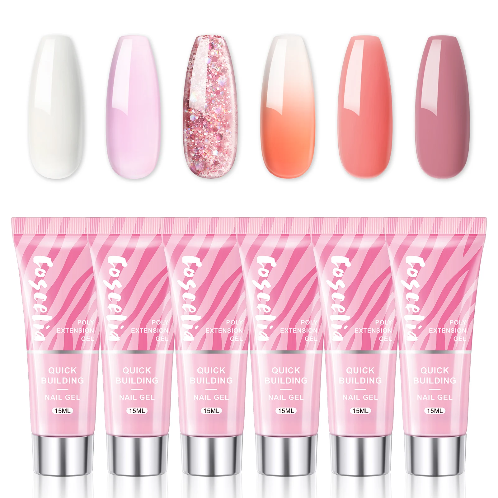 COSCELIA Poly UV Nail Extension Gel Art Design Semi Permanent Poly Nail Polish Builder Jelly Quick Building Nails Varnish
COSCELIA Poly UV Nail Extension Gel Art Design Semi Permanent Poly Nail Polish Builder Jelly Quick Building Nails Varnish