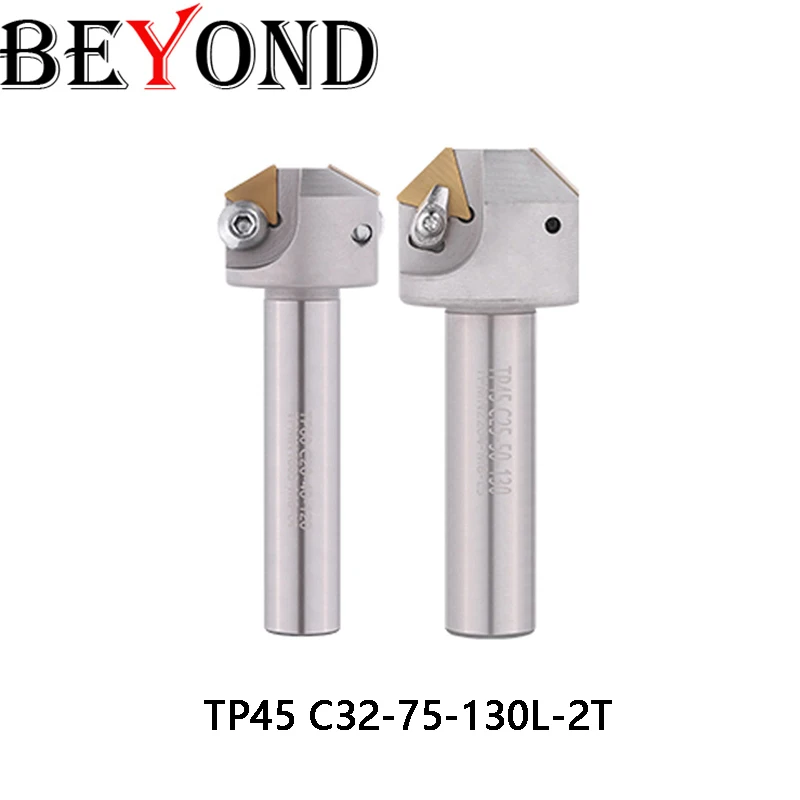 BEYOND TP45 Degrees C32-75-130L-2T C32 CNC Chamfering Shank Tool Cutter Insert C32-75-130L Milling TPMN Blade Machined Cutting
BEYOND TP45 Degrees C32-75-130L-2T C32 CNC Chamfering Shank Tool Cutter Insert C32-75-130L Milling TPMN Blade Machined Cutting