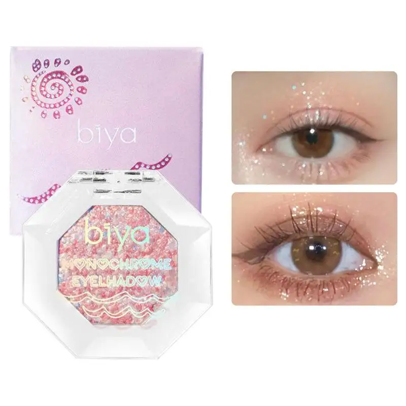 

Sparkly Eyeshadow Powder Pigmented Sparkling Mono Eyeshadow Glitter Sequins Shimmer Change Color Eye Shadow For Women Girls