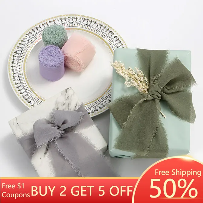 4CM*5M Handmade Frayed Edged Wrinkle Satin Chiffon Silk Ribbon Wedding Invitation Wrapping Bouquet Birthday Party Gift
4CM*5M Handmade Frayed Edged Wrinkle Satin Chiffon Silk Ribbon Wedding Invitation Wrapping Bouquet Birthday Party Gift