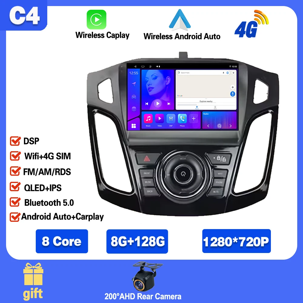 Android 15 Carplay Auto 2K экран автомобильный радиоприемник мультимедийный плеер для Ford Focus 3 Mk 3 2011-2019 2din авторадио стерео головное устройство 
Android 15 Carplay Auto 2K экран автомобильный радиоприемник мультимедийный плеер для Ford Focus 3 Mk 3 2011-2019 2din авторадио стерео головное устройство