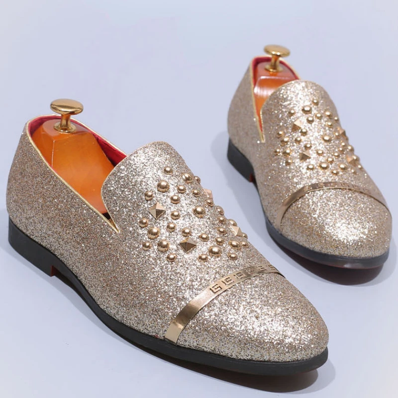 LLUUMIU Men New Arrival Italian Coiffeur Wedding Dress Fashion Glitter Loafers Formal Shoes Men Men Classic Elegant Party Shoes
LLUUMIU Men New Arrival Italian Coiffeur Wedding Dress Fashion Glitter Loafers Formal Shoes Men Men Classic Elegant Party Shoes