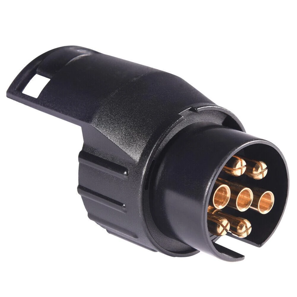 Towing Socket Converter Electric Black Camper Plastic & Brass Plug RV Towbar Trailer 12V DC Waterproof 7Pin To 13Pin
Towing Socket Converter Electric Black Camper Plastic & Brass Plug RV Towbar Trailer 12V DC Waterproof 7Pin To 13Pin