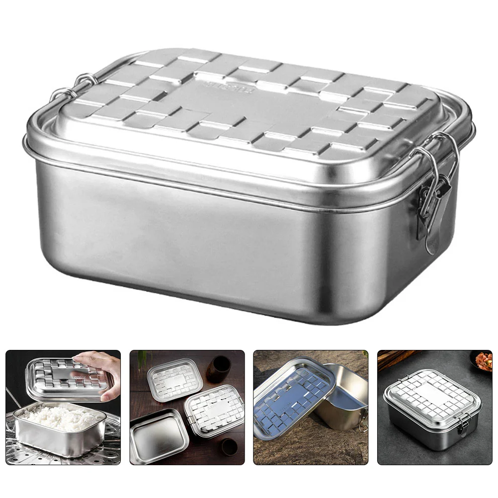 Box Lunch Bento Stainless Steel Containers Container Metal Food With Adult Compartments Divided Snack Removable Divider Containe
Box Lunch Bento Stainless Steel Containers Container Metal Food With Adult Compartments Divided Snack Removable Divider Containe
