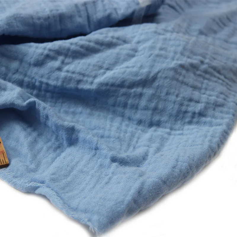 Artistic Retro Double Layer 100% Cotton Blue Crepe Soft Comfortable Fabric for Autumn Dress Clothes Blouse Shirt Sheet Craft
Artistic Retro Double Layer 100% Cotton Blue Crepe Soft Comfortable Fabric for Autumn Dress Clothes Blouse Shirt Sheet Craft