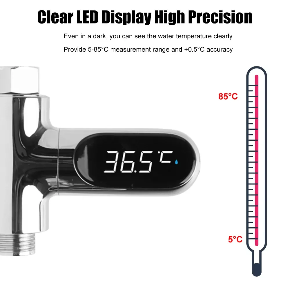 360 ° Swivel Led Display Home Water Flow Faucet Shower Thermometer Temperature Monitor Baby Smart Thermostat For Home
360 ° Swivel Led Display Home Water Flow Faucet Shower Thermometer Temperature Monitor Baby Smart Thermostat For Home