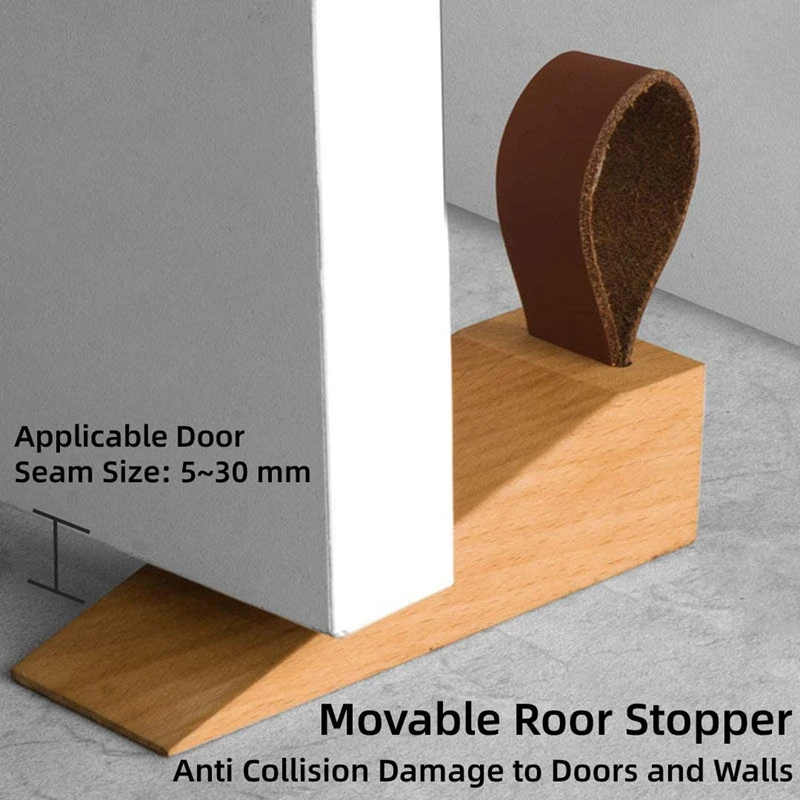 Wooden Door Stopper, Solid Wood Non-Slip Door Wedges, Sturdy And Durable Door Stop Wedge, Security Door Stopper (2 Pcs)
Wooden Door Stopper, Solid Wood Non-Slip Door Wedges, Sturdy And Durable Door Stop Wedge, Security Door Stopper (2 Pcs)