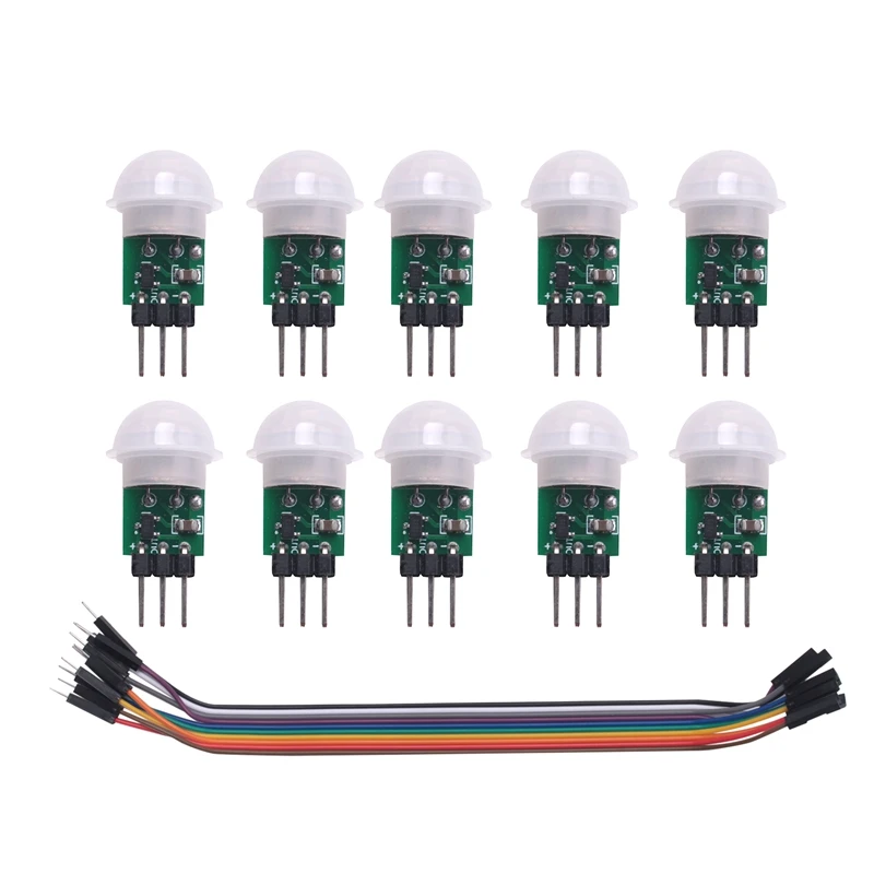 10Pcs AM312 Mini Human Sensor Module HC-SR312 IR Pyroelectric Infrared PIR Motion Sensor Detector Modules
10Pcs AM312 Mini Human Sensor Module HC-SR312 IR Pyroelectric Infrared PIR Motion Sensor Detector Modules