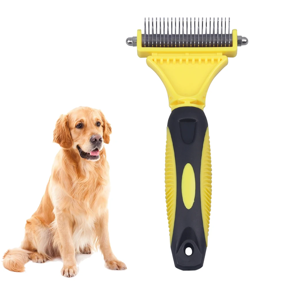 Двусторонняя расческа для ухода за домашними животными
Двусторонняя расческа для ухода за домашними животными