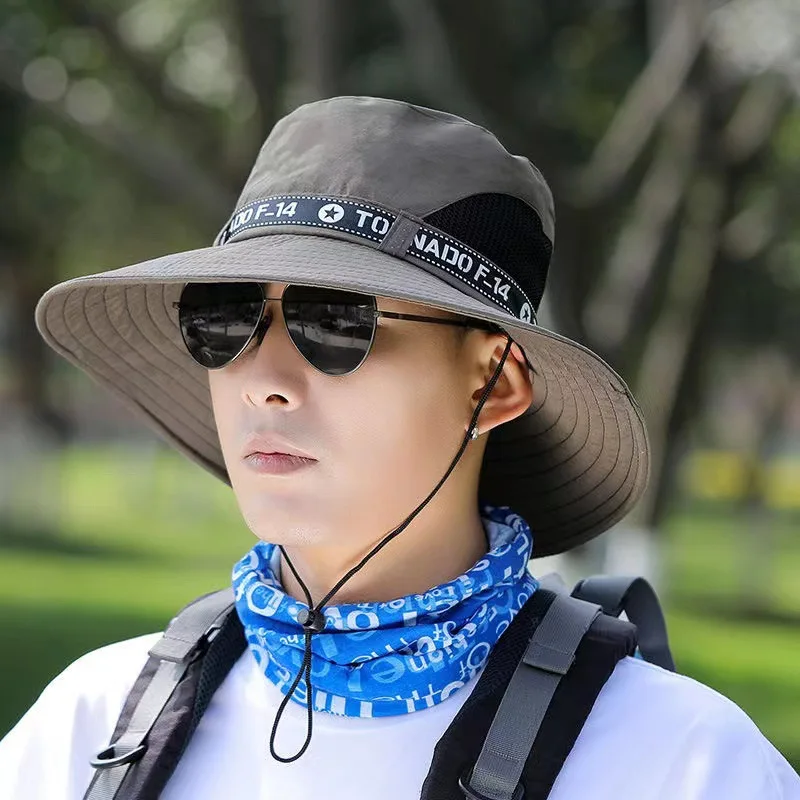 2022 New Men's Fisherman Hat Summer Sunshade Mesh Breathable Fishing Hat Outdoor Mountaineering Hat Big Brim Summer Sun Hat
2022 New Men's Fisherman Hat Summer Sunshade Mesh Breathable Fishing Hat Outdoor Mountaineering Hat Big Brim Summer Sun Hat