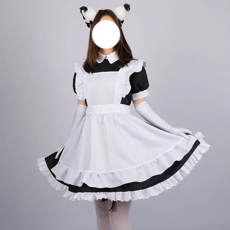 Japanese Maid Dress Black and White Little Devil Lolita Maid Outfit Daily Little Cook Woman Anime Cosplay Costumes
Japanese Maid Dress Black and White Little Devil Lolita Maid Outfit Daily Little Cook Woman Anime Cosplay Costumes