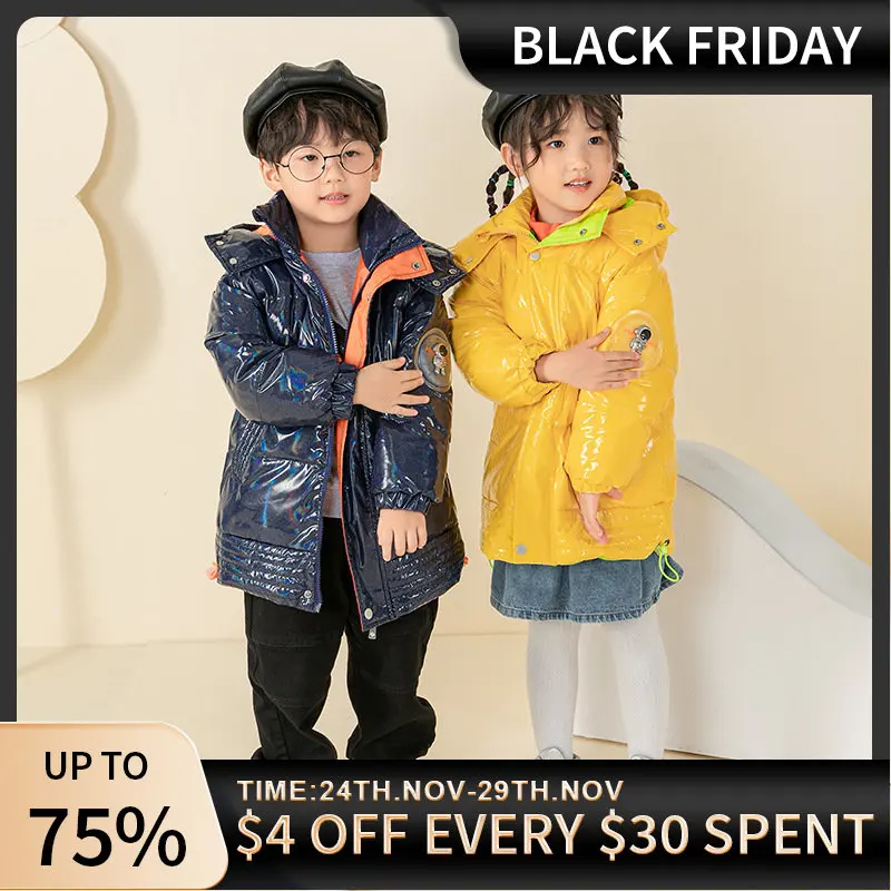 Winter Down Jacket For Boys Girls Coat Waterproof Shiny Hooded Children Outerwear Clothing 5-14 Year Teenage Kids Parka Snowsuit
Winter Down Jacket For Boys Girls Coat Waterproof Shiny Hooded Children Outerwear Clothing 5-14 Year Teenage Kids Parka Snowsuit