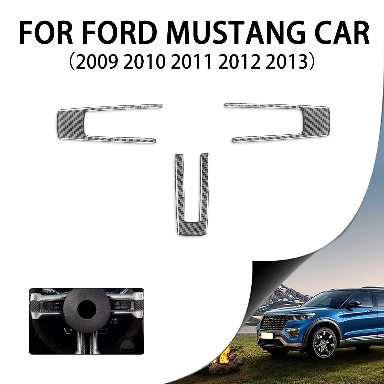 3Pcs Car Interior Steering Wheel Decal Stickers for Ford Mustang 2009 2010 2011 2012 2013 Decoration Trim Cover Auto Accessories
3Pcs Car Interior Steering Wheel Decal Stickers for Ford Mustang 2009 2010 2011 2012 2013 Decoration Trim Cover Auto Accessories