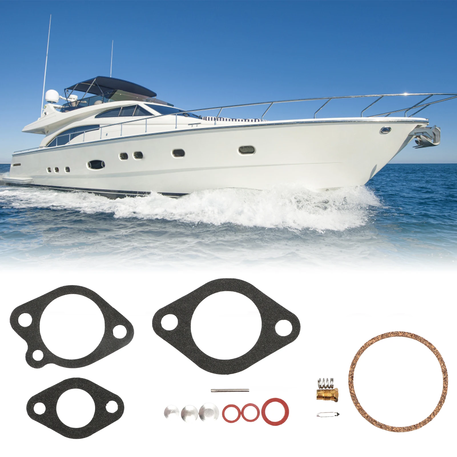 18-7037 Carburettor Rebuild Kit Carburetor Carb High-Quality Rubber Gasket Pure Brass Spray Needle For Chryslers Force Outboard
18-7037 Carburettor Rebuild Kit Carburetor Carb High-Quality Rubber Gasket Pure Brass Spray Needle For Chryslers Force Outboard