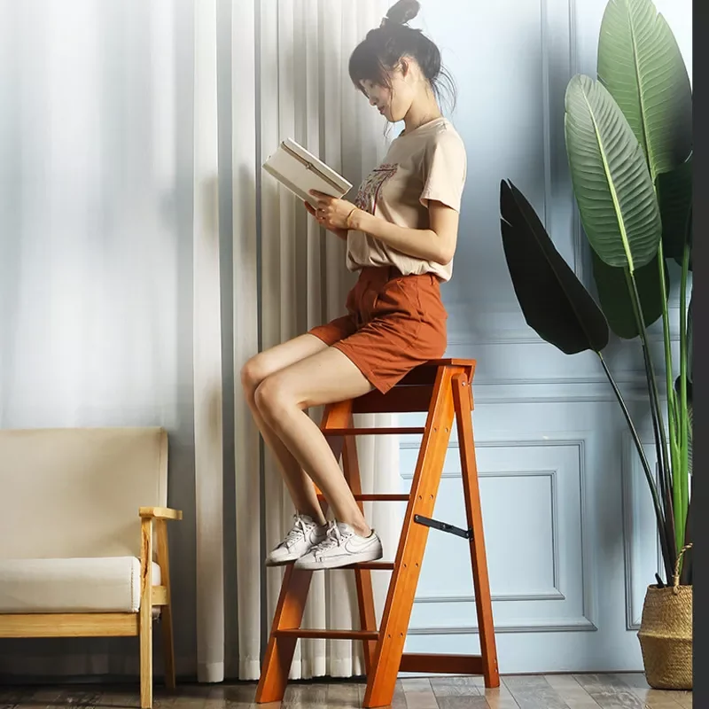 Solid Wood Household High Folding Stool Multi-function Indoor Thickening Stool Step Ladder Rack Climbing Step Stools
Solid Wood Household High Folding Stool Multi-function Indoor Thickening Stool Step Ladder Rack Climbing Step Stools