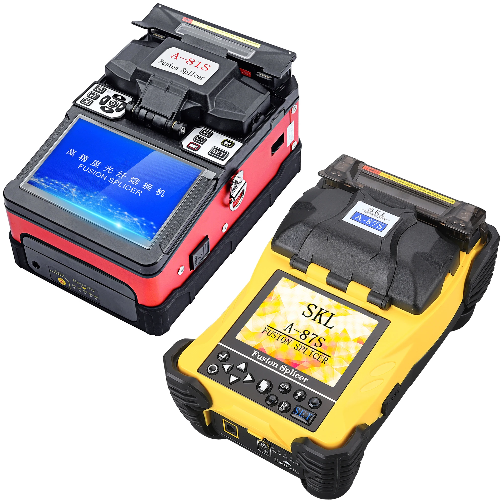 FTTH Splicer kit A-87S/A-81S fusionadora de splicer fiber optik fusion machine Mini fiber optic splicing fusion splicer
FTTH Splicer kit A-87S/A-81S fusionadora de splicer fiber optik fusion machine Mini fiber optic splicing fusion splicer