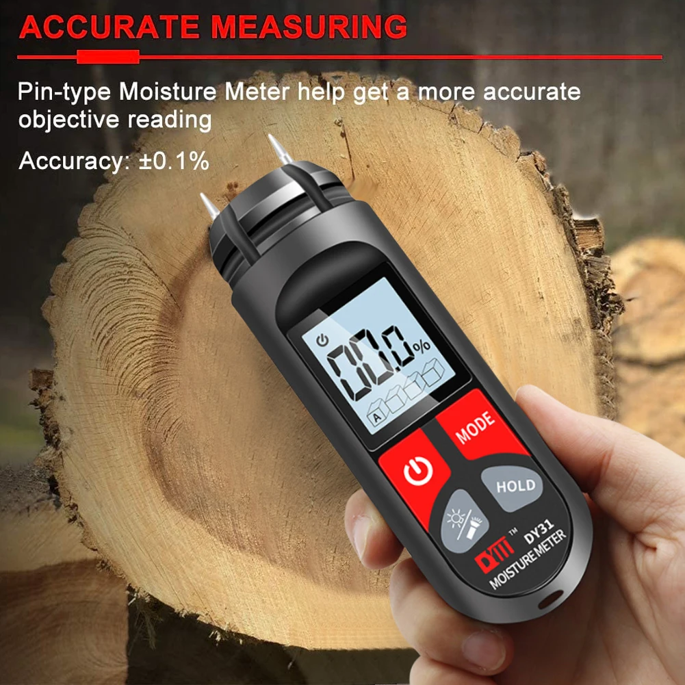 New Portable Digital Wood Moisture Meter Paper Humidity Tester With LCD Display Wall Hygrometer Timber Damp Detector 0-99.9%
New Portable Digital Wood Moisture Meter Paper Humidity Tester With LCD Display Wall Hygrometer Timber Damp Detector 0-99.9%