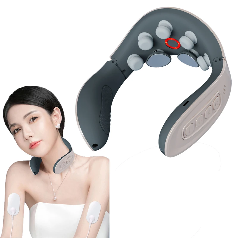 Electric Neck Massager TENS Pulse Cervical Massager Smart Vibration Heating Cervical Spine Massager Neck Pain Relief Relaxation
Electric Neck Massager TENS Pulse Cervical Massager Smart Vibration Heating Cervical Spine Massager Neck Pain Relief Relaxation