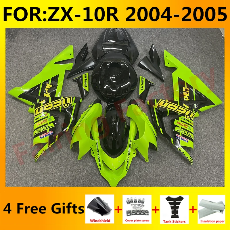 New ABS Whole Motorcycle Fairings tank cover Kit for Ninja ZX-10R ZX10R zx 10r 2004 2005 04 05 Bodywork fairing set green black
New ABS Whole Motorcycle Fairings tank cover Kit for Ninja ZX-10R ZX10R zx 10r 2004 2005 04 05 Bodywork fairing set green black