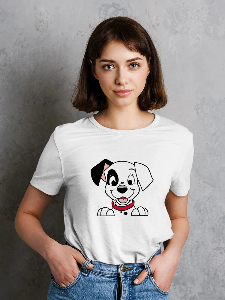 Disney Cute Dalmatians T Shirt For Girls Summer Life Holiday Casual Cartoon Tee Versatile Women Tops High Quality Breathable
Disney Cute Dalmatians T Shirt For Girls Summer Life Holiday Casual Cartoon Tee Versatile Women Tops High Quality Breathable