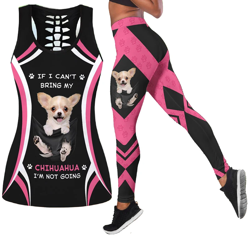 If I Cant Bring My Chihuahua 3D Printed Hollow Tank Top Workout Yoga Leggings Pants Fitness Sports Gym Running Yoga Set
If I Cant Bring My Chihuahua 3D Printed Hollow Tank Top Workout Yoga Leggings Pants Fitness Sports Gym Running Yoga Set