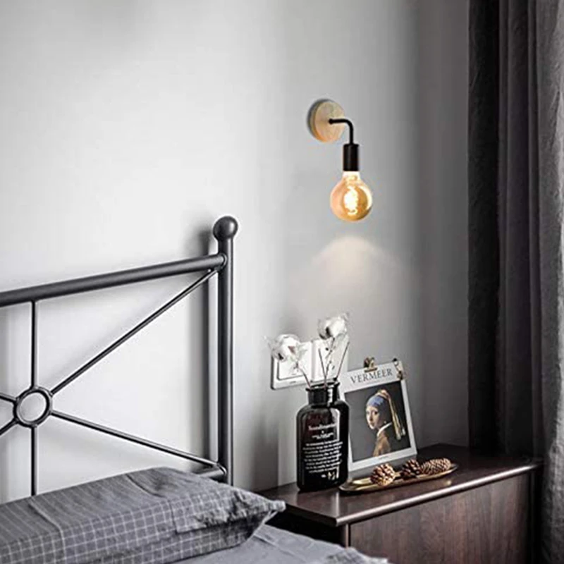 Wood Wall Lamp Vintage Sconce Wall Lights Fixture E27 110V 220V Bedside Retro Industrial Dining Room Bedroom Indoor Lighting NEW
Wood Wall Lamp Vintage Sconce Wall Lights Fixture E27 110V 220V Bedside Retro Industrial Dining Room Bedroom Indoor Lighting NEW