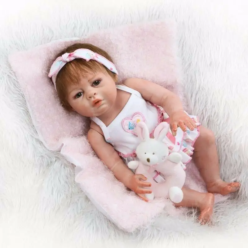 20'' Full Body Silicone Reborn Alive Handmade Baby Lifelike Baby Girl Doll Gifts Toys Reborn Baby
20'' Full Body Silicone Reborn Alive Handmade Baby Lifelike Baby Girl Doll Gifts Toys Reborn Baby