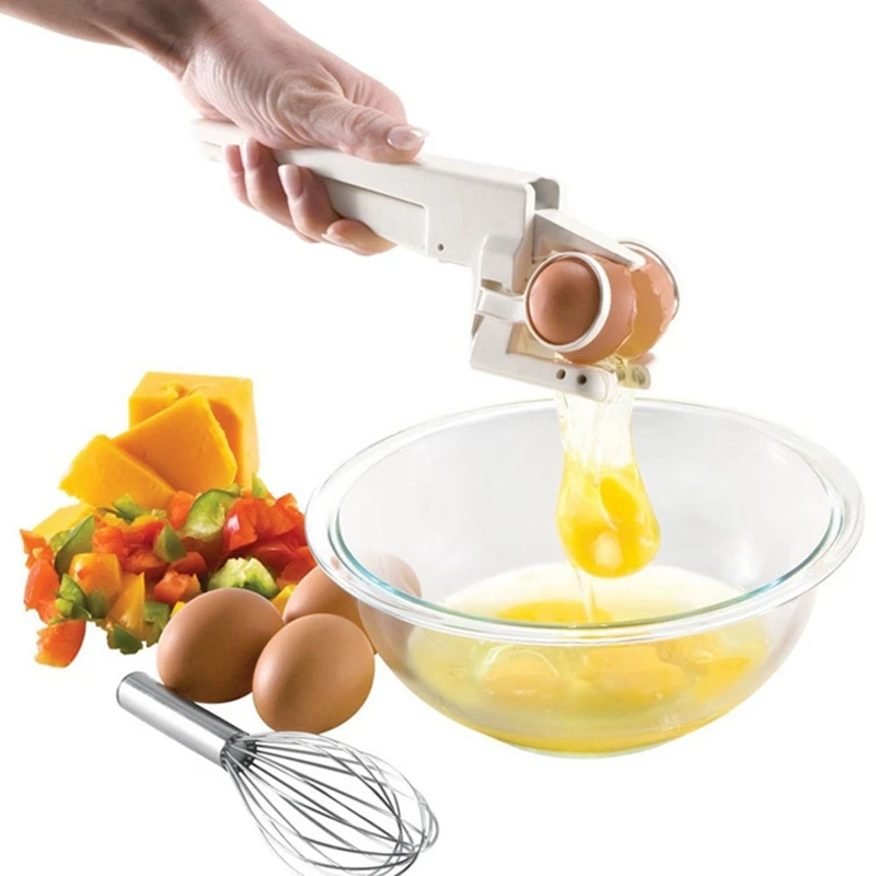 Egg Cracker Separator Handheld Egg Opener Breaker Kitchen Gadget Tool Egg Whites Yolk Quick Separation Egg
Egg Cracker Separator Handheld Egg Opener Breaker Kitchen Gadget Tool Egg Whites Yolk Quick Separation Egg
