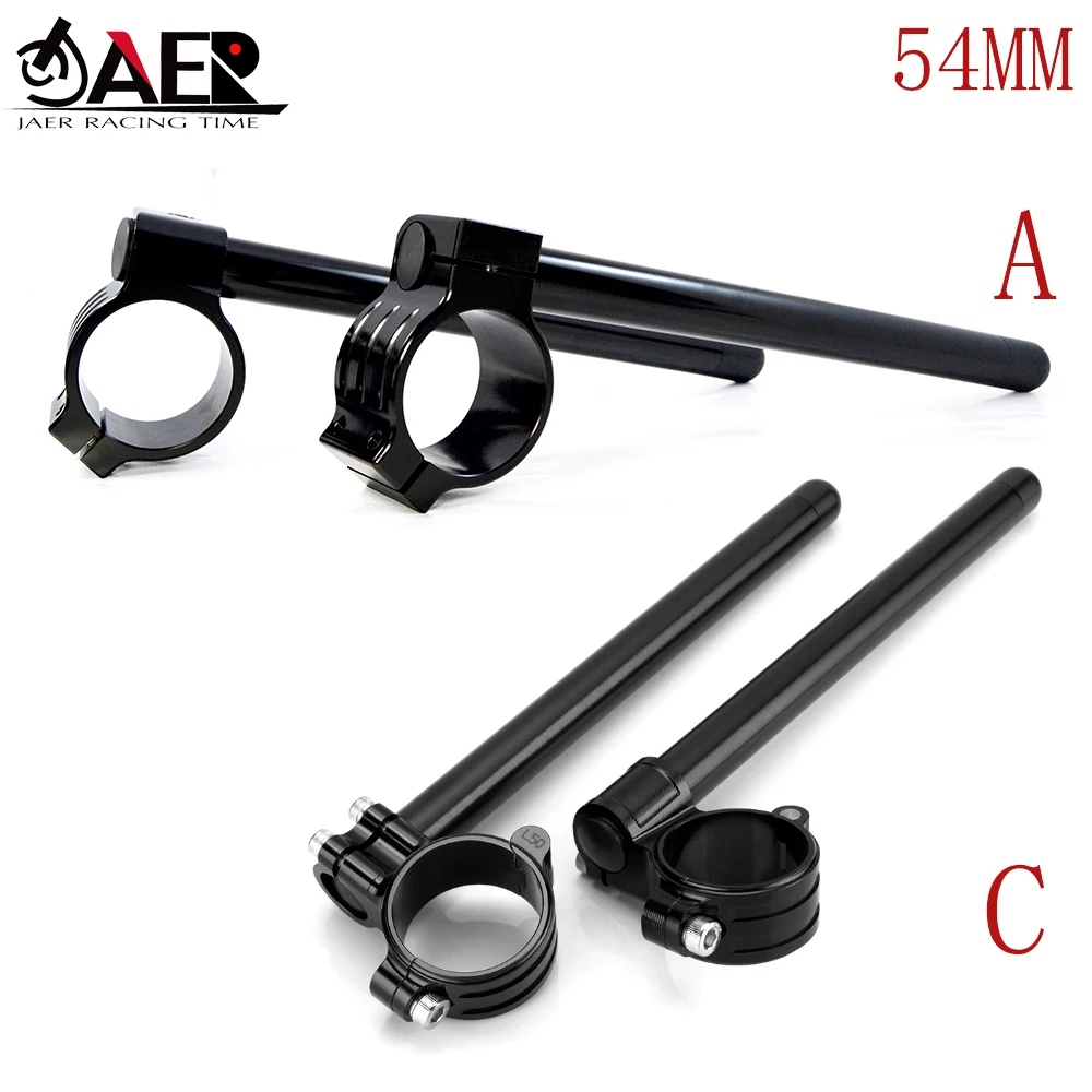 JAER 54mm Motorcycle CNC Billet Aluminum Adjustable Clip-On Handlebar Fit most of sport bike with 54mm fork clip motor
JAER 54mm Motorcycle CNC Billet Aluminum Adjustable Clip-On Handlebar Fit most of sport bike with 54mm fork clip motor